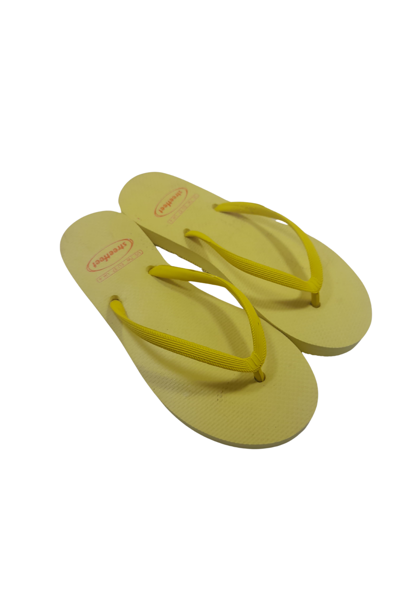 Lemon Sorbet Flip Flops by StreetFeet β Simple and Comfortable Footwear in a Solid Lemon Yellow Color, Cushioned Footbed, and Durable Outsole, Perfect for a Fresh and Minimal Summer Style.