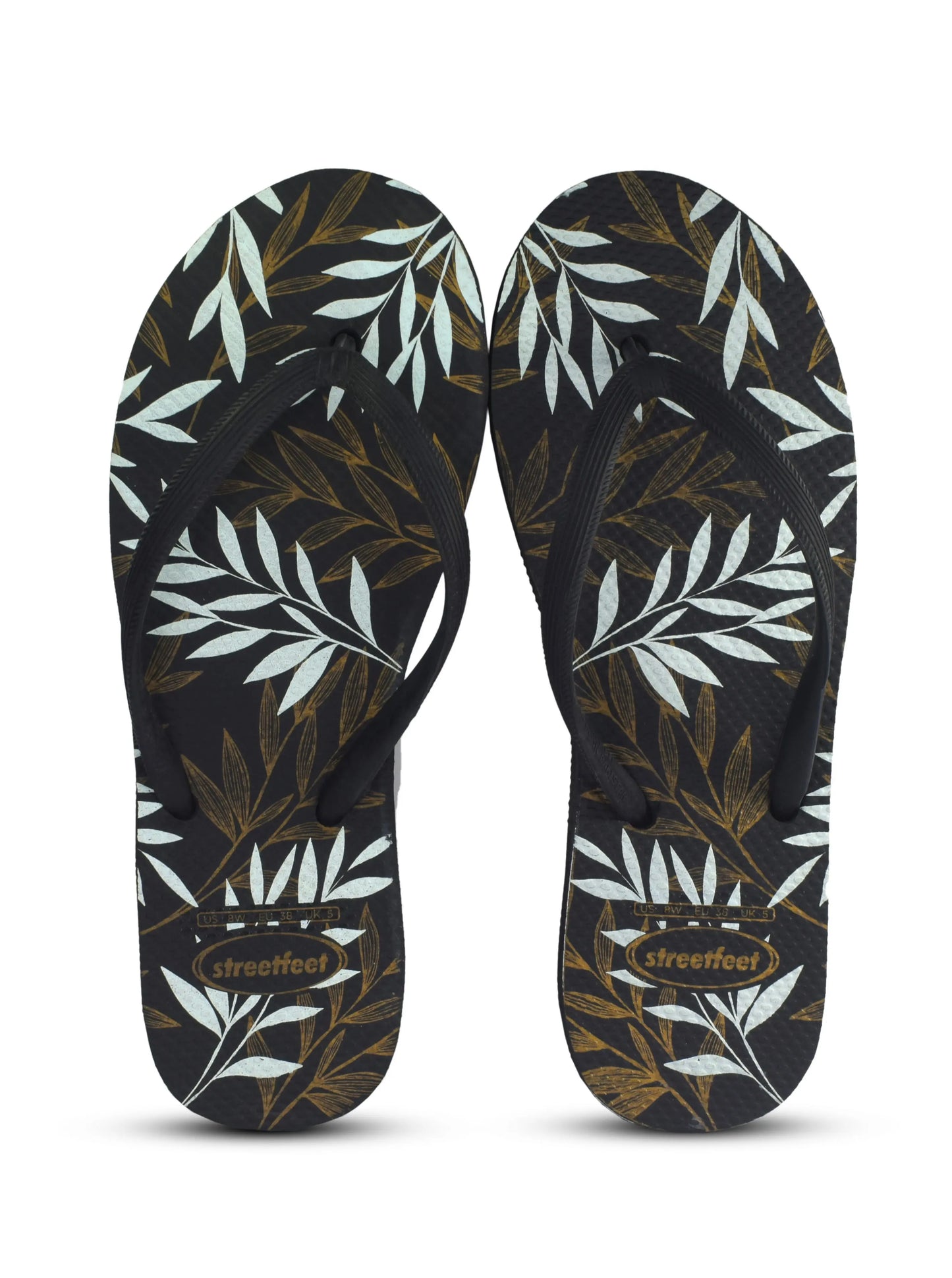 Chic flip-flops with a soft leafy print, designed for easy summer days.
Flexible rubber straps and cushioned soles for a smooth, natural stride.
A breezy, casual choice for walks, errands, and relaxed hangouts.
Available in 5 statement colors- red, black, beige, maroon and off-white.