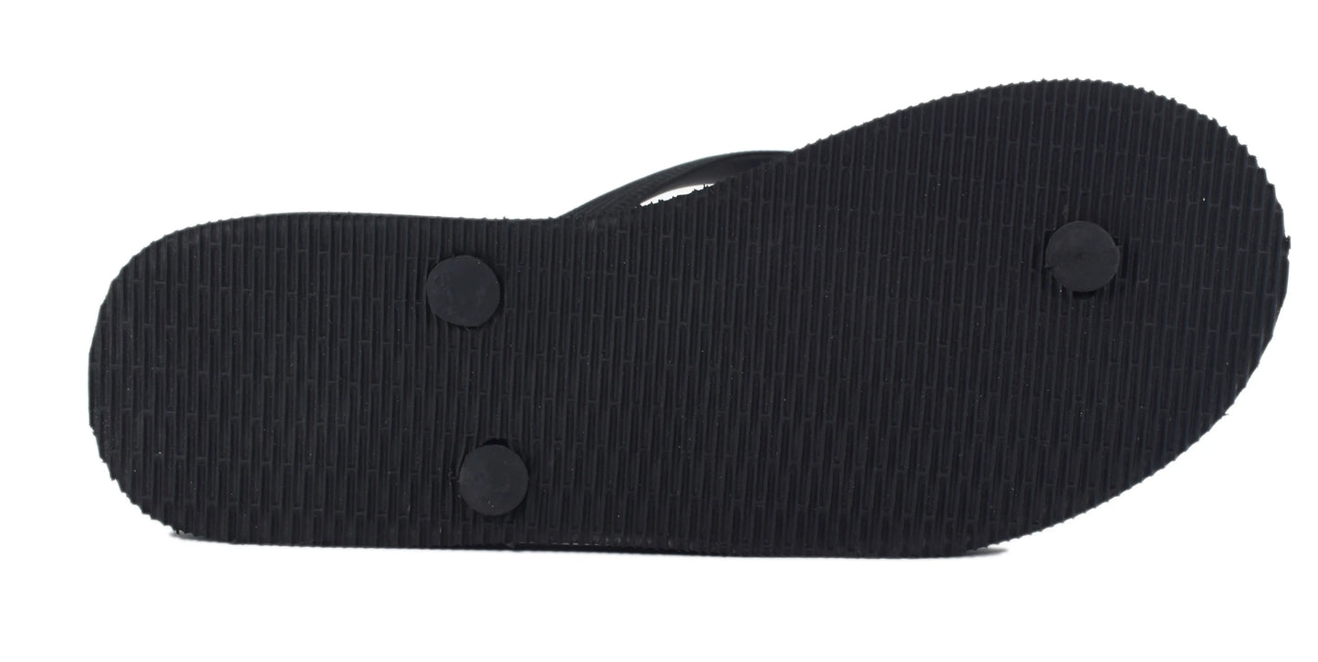 Black Siyaah flip flops for women, stylish and durable footwear