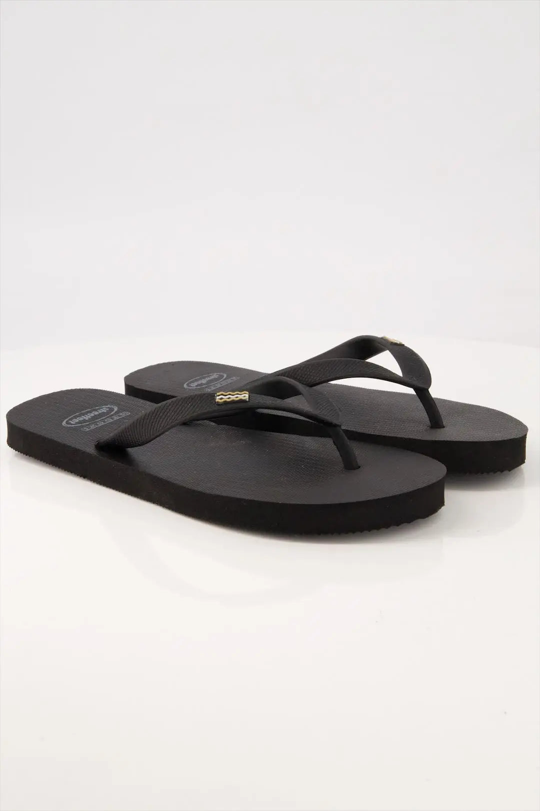 Shadow Flip Flops by StreetFeet – Black flip flops for men with cushioned footbed and textured sole, stylish and durable gents chappal for everyday comfort