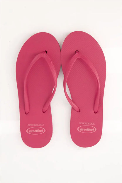 Barbie Flip Flops by StreetFeet – Shocking pink flip flops for women with cushioned sole and bold color, stylish and comfortable ladies chappal for casual wear

