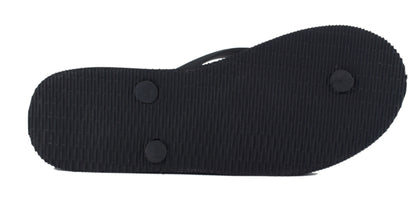 Black Siyaah flip flops for women, stylish and durable footwear


