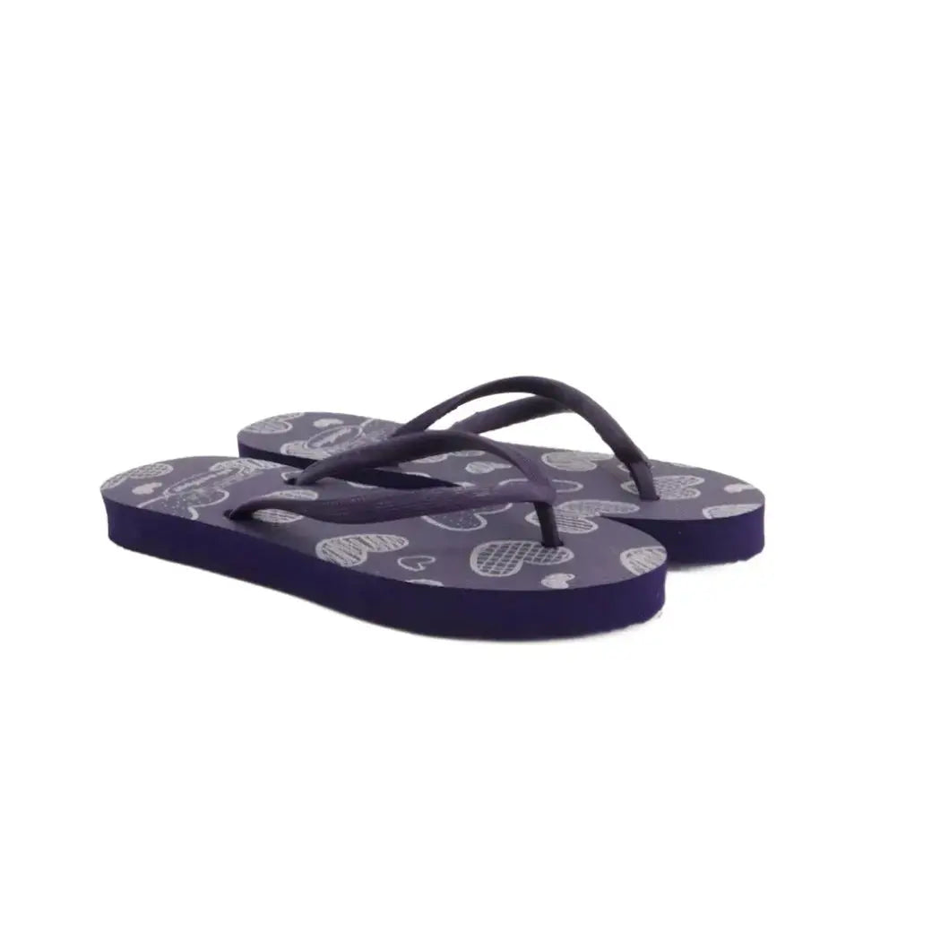 Dil Flip-Flops by Street Feet featuring a colorful heart design, lightweight breathable sole, and durable PVC straps for long-lasting comfort. Stylish casual footwear perfect for everyday wear.