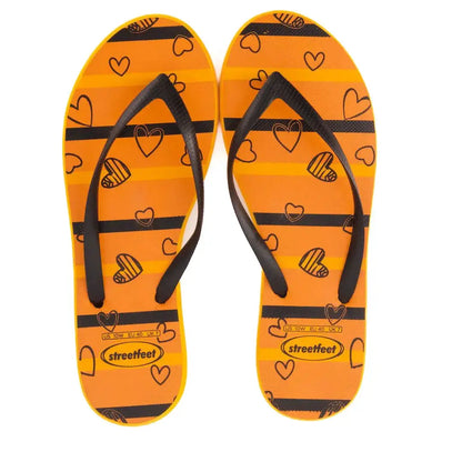 "Heartbeat Flipflops by StreetFeet - Trendy and Comfortable Footwear with Stylish Design, Cushioned Insole, and Durable Outsole, Available in Red, Blue, and Black