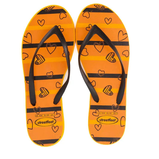 "Heartbeat Flipflops by StreetFeet - Trendy and Comfortable Footwear with Stylish Design, Cushioned Insole, and Durable Outsole, Available in Red, Blue, and Black