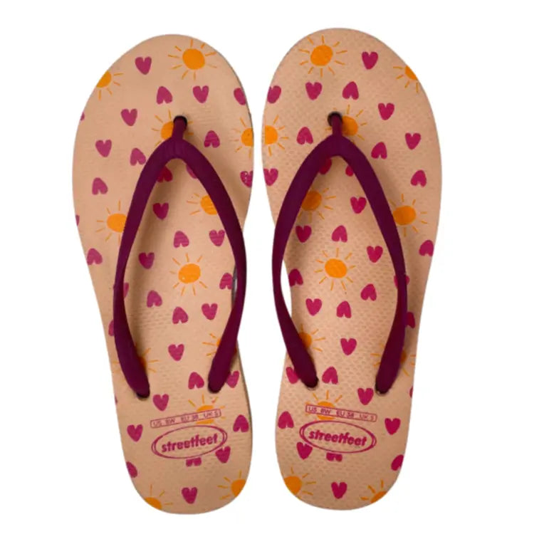 Sunkissed Flip Flops by StreetFeet – Warm and Comfortable Footwear with Sun-Inspired Design, Cushioned Footbed, and Durable Outsole, Perfect for Radiating Summer Vibes All Day Long.
