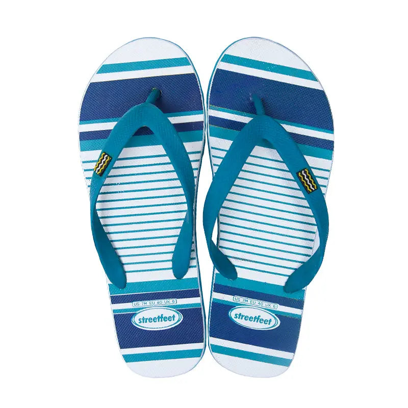 Straight Up Flip Flops by StreetFeet - Comfortable and Stylish Casual Footwear with Cushioned Footbed and Durable Outsole, Available in Black and Navy Blue"
