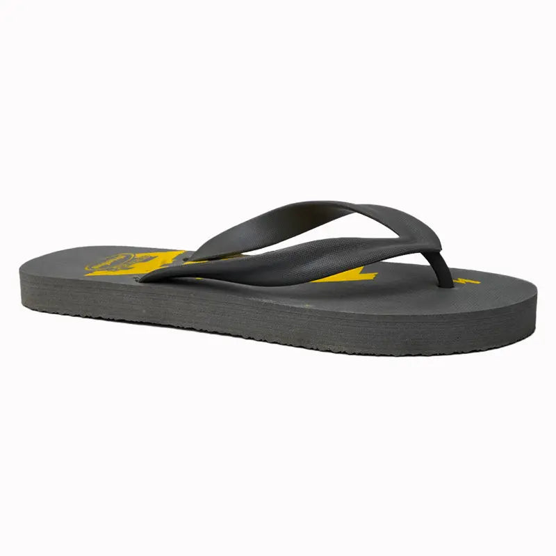 Men’s Summer Taste Flip-Flops by Street Feet featuring vibrant printed designs, lightweight cushioned soles, and durable rubber straps for casual, breathable all-day comfort. Available in 4 masculine colours- Grey, green read and blue.