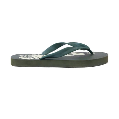 Men’s Summer Taste Flip-Flops by Street Feet featuring vibrant printed designs, lightweight cushioned soles, and durable rubber straps for casual, breathable all-day comfort. Available in 4 masculine colours- Grey, green read and blue.