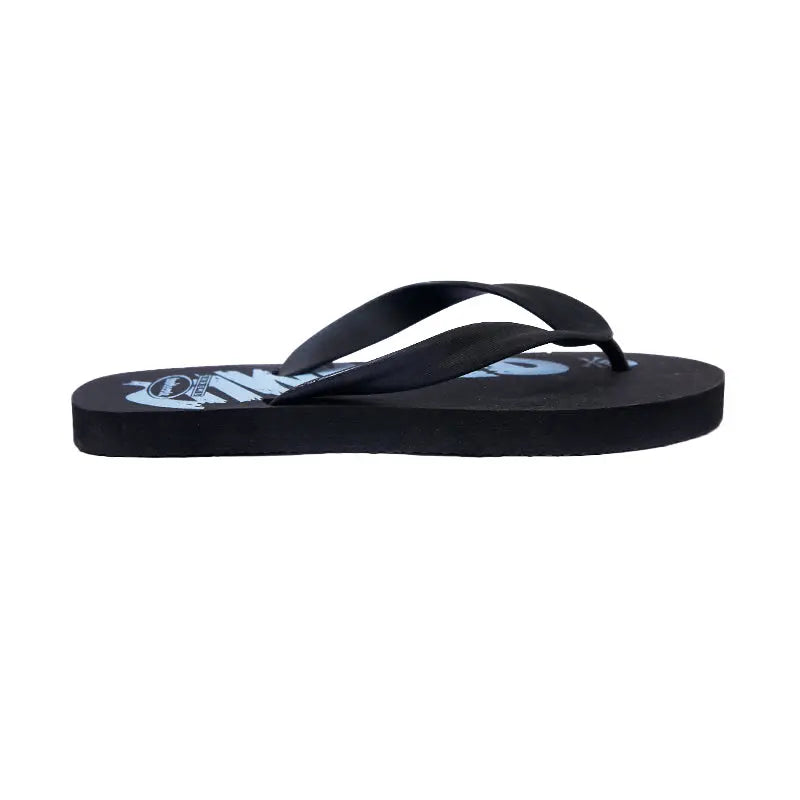 Men’s Summer Taste Flip-Flops by Street Feet featuring vibrant printed designs, lightweight cushioned soles, and durable rubber straps for casual, breathable all-day comfort. Available in 4 masculine colours- Grey, green read and blue.